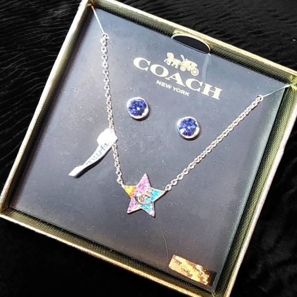 Coach‎ necklace and earring set - Picture 3 of 8